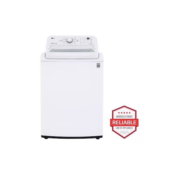 Lg Ultra Large Capacity 4.5-Cu. Ft. Top Load Washer with TurboDrum and 6Motion Technology WT7000CW - main